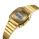 Жіночий годинник Skmei 1901SGD Gold Steel золотистий електронний з підсвічуванням