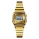 Жіночий годинник Skmei 1901SGD Gold Steel золотистий електронний з підсвічуванням