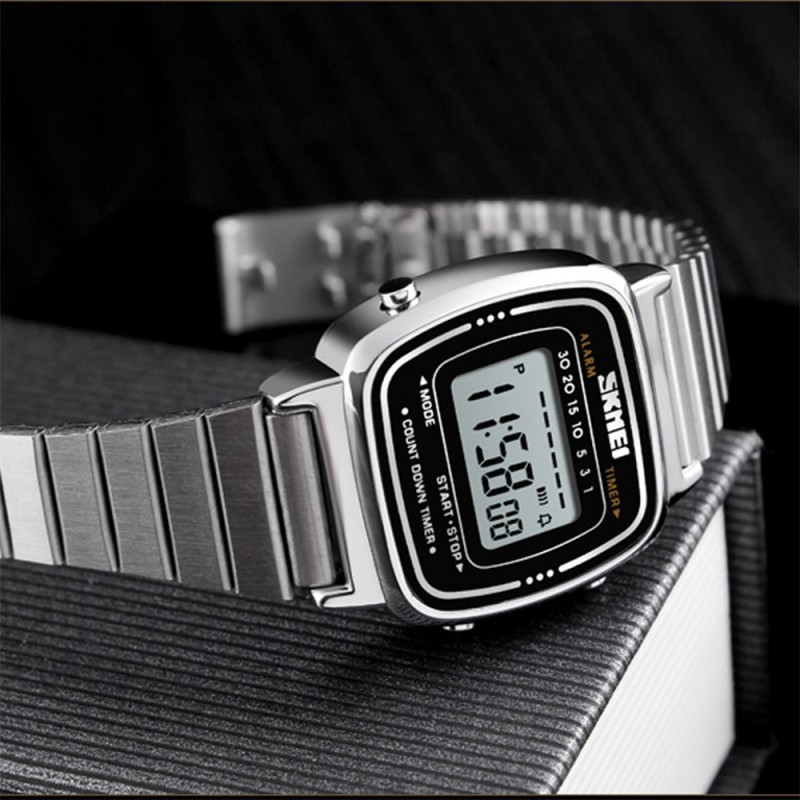 Жіночий годинник Skmei 1901SSI Silver Steel у класичному стилі зі сріблястим браслетом