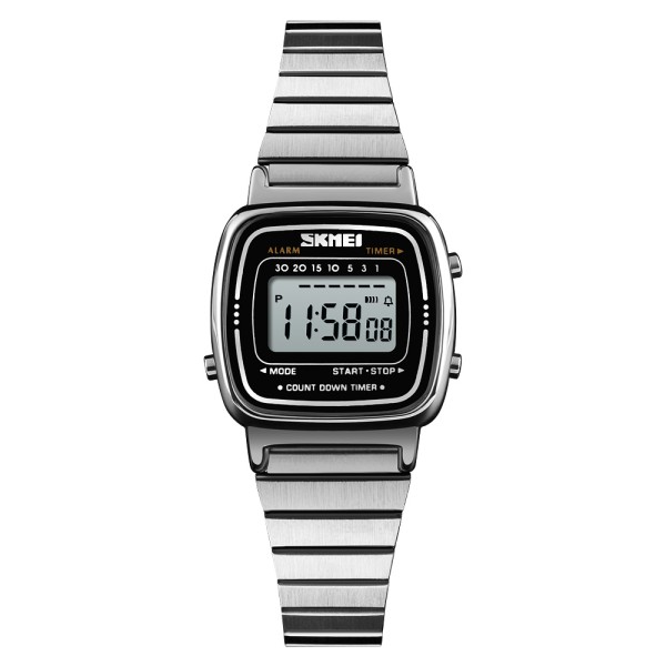 Жіночий годинник Skmei 1901SSI Silver Steel у класичному стилі зі сріблястим браслетом