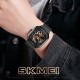 Мужские механические часы Skmei 9184BK Black с автоподзаводом и минеральным стеклом