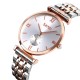 Жіночий класичний годинник Skmei 9198TRGSI-B Rose Gold-Silver зі сріблястим циферблатом