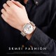 Жіночий класичний годинник Skmei 9198TRGSI-B Rose Gold-Silver зі сріблястим циферблатом