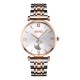 Жіночий класичний годинник Skmei 9198TRGSI-B Rose Gold-Silver зі сріблястим циферблатом