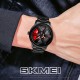 Чоловічий годинник Skmei 1787RD Red STOPPED з мінеральним склом та сталевим браслетом