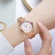 Жіночий класичний годинник Skmei 1819RGSI Rose Gold-Silver з мінеральним склом та сталевим браслетом