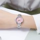 Женские часы Skmei 1819SIPK Silver-Pink с серебристым браслетом и розовым циферблатом