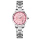 Женские часы Skmei 1819SIPK Silver-Pink с серебристым браслетом и розовым циферблатом