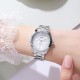 Жіночий класичний годинник Skmei 1964SIWT Silver-White зі сріблястим браслетом