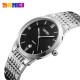 Жіночий годинник Skmei 9139BKSI-B Black-Silver B Класичний з металевим браслетом та чорним циферблатом