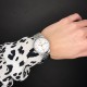 Жіночий годинник Skmei 9139WTGD-S White-Gold S з білим циферблатом та металевим браслетом