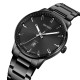 Мужские часы Skmei 1878BK Black с металлическим браслетом и минеральным стеклом