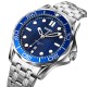 Чоловічий годинник Skmei 9276SSIBU Silver-Blue Steel Strap з металевим браслетом та синім циферблатом