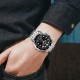 Мужские классические часы Skmei 9276SSIBK Silver-Black Steel Strap с металлическим браслетом