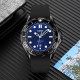 Чоловічий наручний годинник Skmei 9276PBKBU Black-Blue з синім циферблатом та каучуковим ремінцем