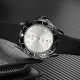 Чоловічий годинник Skmei 9276PBKSI Black-Silver з каучуковим ремінцем та мінеральним склом