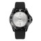 Skmei 9276PBKSI Black-Silver Silicone strap STOPPED