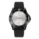 Чоловічий годинник Skmei 9276PBKSI Black-Silver з каучуковим ремінцем та мінеральним склом