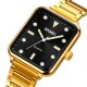 Чоловічий годинник Skmei 1954GDBK-SP Gold-Black Sun Pattern з металевим браслетом