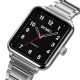 Чоловічий наручний годинник Skmei 1954SIBK Silver-Black зі сріблястим браслетом та чорним циферблатом