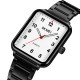 Жіночий годинник Skmei 1955BKWT Black-White з мінеральним склом та металевим браслетом