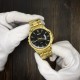Чоловічий годинник Skmei 9069GDBK Gold-Black з металевим браслетом та мінеральним склом