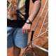 Чоловічий годинник Skmei 1370BKWT Black-White спортивний з металевим браслетом та підсвічуванням