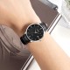 Чоловічий класичний годинник Skmei 1801LBKBK Black-Black Leather з мінеральним склом