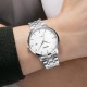 Чоловічий годинник Skmei 1801SSI Silver Case Mesh Band з мінеральним склом та сріблястим браслетом