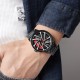 Мужские наручные часы Skmei 1990C Black Red-Silver с металлическим браслетом и минеральным стеклом