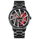 Мужские наручные часы Skmei 1990C Black Red-Silver с металлическим браслетом и минеральным стеклом