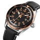 Чоловічий годинник Skmei 9232LRGBK Rose-Gold Black Leather з мінеральним склом та шкіряним ремінцем