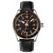 Skmei 9232LRGBK Rose-Gold Black Leather