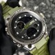Мужские часы Skmei 2031AG Army Green спортивные тактические с комбинированным циферблатом