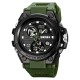 Мужские часы Skmei 2031AG Army Green спортивные тактические с комбинированным циферблатом