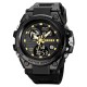 Чоловічий спортивний годинник Skmei 2031BKGD Black-Gold з комбінованим циферблатом та підсвічуванням