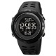 Чоловічий спортивний годинник Skmei 2070BK Black з електронним циферблатом та водозахистом 5 ATM