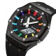 Спортивные часы Skmei 2100BKWT Black-White с комбинированным циферблатом и подсветкой