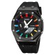 Спортивные часы Skmei 2100BKWT Black-White с комбинированным циферблатом и подсветкой