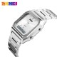 Женские часы Skmei 1220SI Silver с серебристым браслетом и комбинированным циферблатом