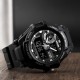 Чоловічий спортивний годинник Skmei 1357BK Black з комбінованим циферблатом та водозахистом 5 ATM