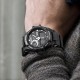 Чоловічий спортивний годинник Skmei 1357BK Black з комбінованим циферблатом та водозахистом 5 ATM
