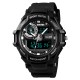 Чоловічий спортивний годинник Skmei 1357BK Black з комбінованим циферблатом та водозахистом 5 ATM