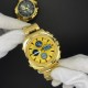 Чоловічий годинник Skmei 1673GDGD Gold-Gold з комбінованим циферблатом та металевим браслетом
