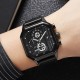 Мужские часы Skmei 1963BK Black с календарем и секундомером в черном корпусе