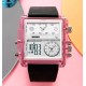 Чоловічий годинник Skmei 2020PK Pink-Transparent зі стрілково-електронним циферблатом та будильником