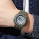Чоловічий спортивний годинник Skmei 2023AG Army-Green з електронним циферблатом та підсвіткою