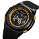 Мужские спортивные часы Skmei 2023BKGD-BK Black-Gold с электронным циферблатом и водозащитой 5 ATM