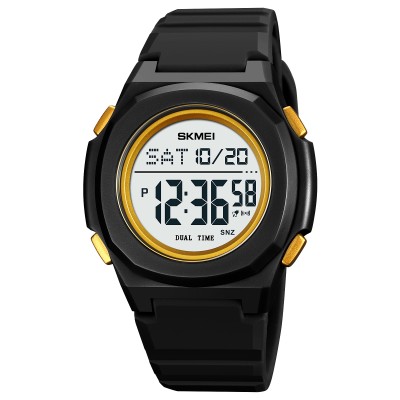 Skmei 2023BKGD-WT Black-Gold White STOPPED