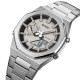 Мужские часы Skmei 1816SIWT Silver-White с комбинированным циферблатом и стальным браслетом